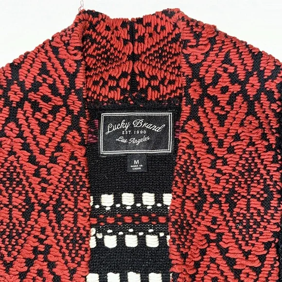Lucky Brand Southwest Inspired Cardigan Size M - Picture 5 of 12